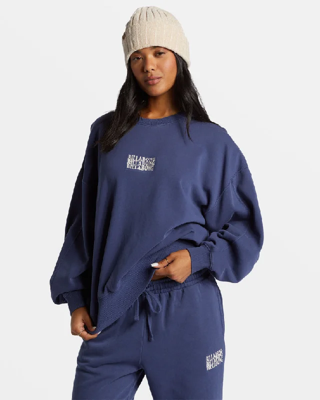 Best Deals Just for You!Best Deals Just for You!Billabong Palmin Kendal Crew Sweatshirt-I Sea Indigo