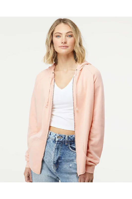 Huge Price Cuts Await!Huge Price Cuts Await!Independent Trading Co. Womens California Wave Wash Full Zip Hooded Sweatshirt Hoodie - Blush Pink - NEW Huge Price Cuts Await!Huge Price Cuts Await!Independent Trading Co. Womens California Wave Wash Full Zip Hooded Sweatshirt Hoodie - Blush Pink - NEW