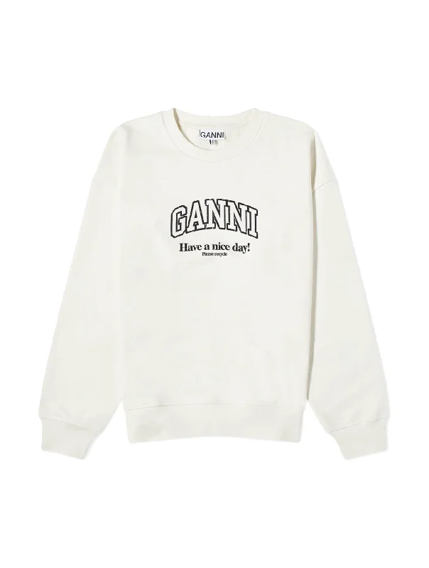 Unmissable Offers Await!Unmissable Offers Await!Ganni Isoli Egret Oversized Sweatshirt Unmissable Offers Await!Unmissable Offers Await!Ganni Isoli Egret Oversized Sweatshirt
