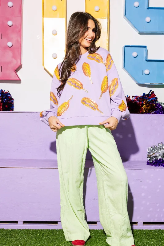 Biggest Sale of the Season!Biggest Sale of the Season!Lavender Scattered Corndog Sweatshirt Biggest Sale of the Season!Biggest Sale of the Season!Lavender Scattered Corndog Sweatshirt