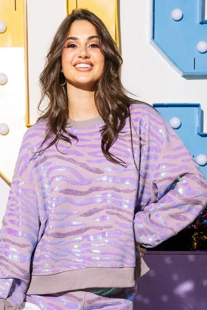 Find the Best Deals Here!Find the Best Deals Here!Lavender Seed Bead & Sequin Tiger Stripe Sweatshirt Find the Best Deals Here!Find the Best Deals Here!Lavender Seed Bead & Sequin Tiger Stripe Sweatshirt