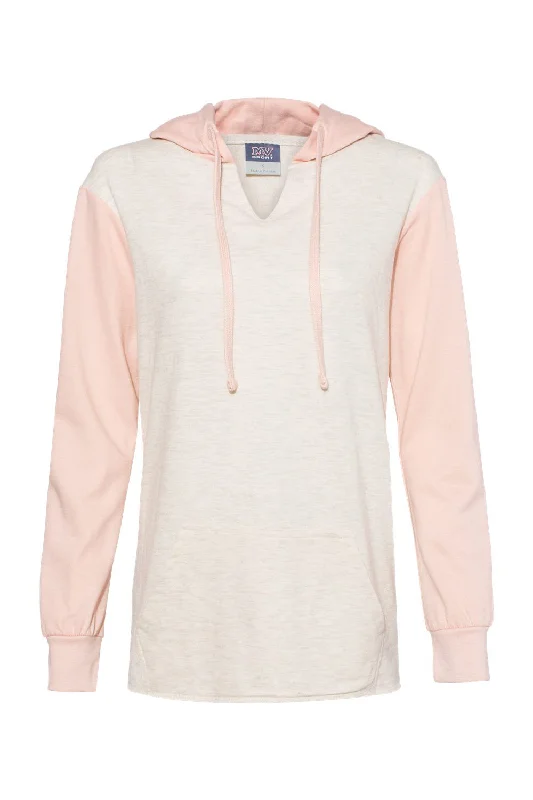 Your Discount is Waiting!Your Discount is Waiting!MV Sport Womens French Terry Colorblock Hooded Sweatshirt Hoodie - Cameo Pink/Oatmeal - NEW Your Discount is Waiting!Your Discount is Waiting!MV Sport Womens French Terry Colorblock Hooded Sweatshirt Hoodie - Cameo Pink/Oatmeal - NEW