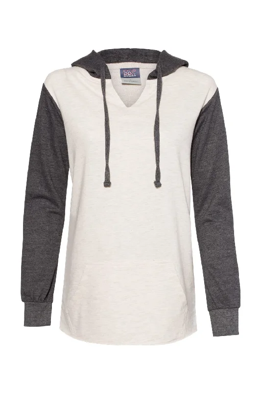 Top DealsTop DealsMV Sport Womens French Terry Colorblock Hooded Sweatshirt Hoodie - Charcoal Grey/Oatmeal - NEW Top DealsTop DealsMV Sport Womens French Terry Colorblock Hooded Sweatshirt Hoodie - Charcoal Grey/Oatmeal - NEW