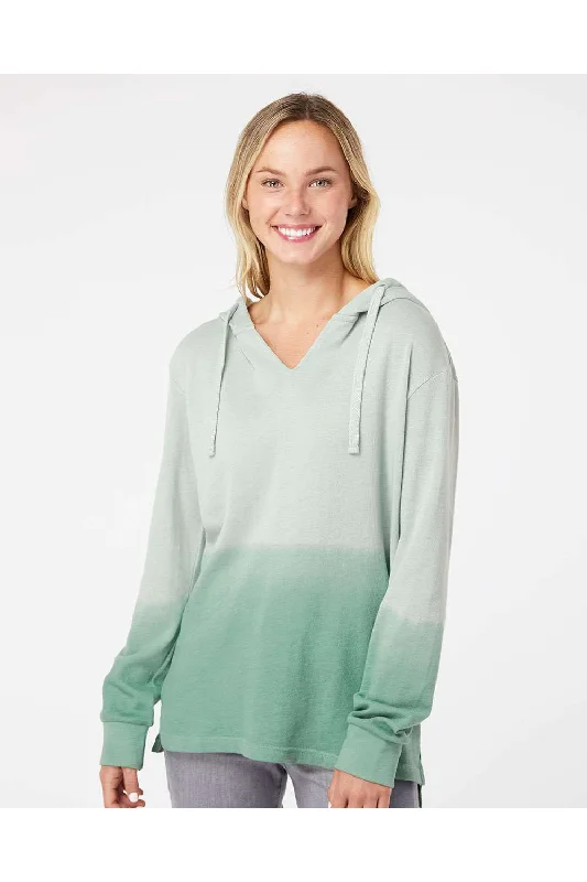 Save More When You Shop More!Save More When You Shop More!MV Sport Womens French Terry Ombre Hooded Sweatshirt Hoodie - Greenstone/Jungle Green - NEW