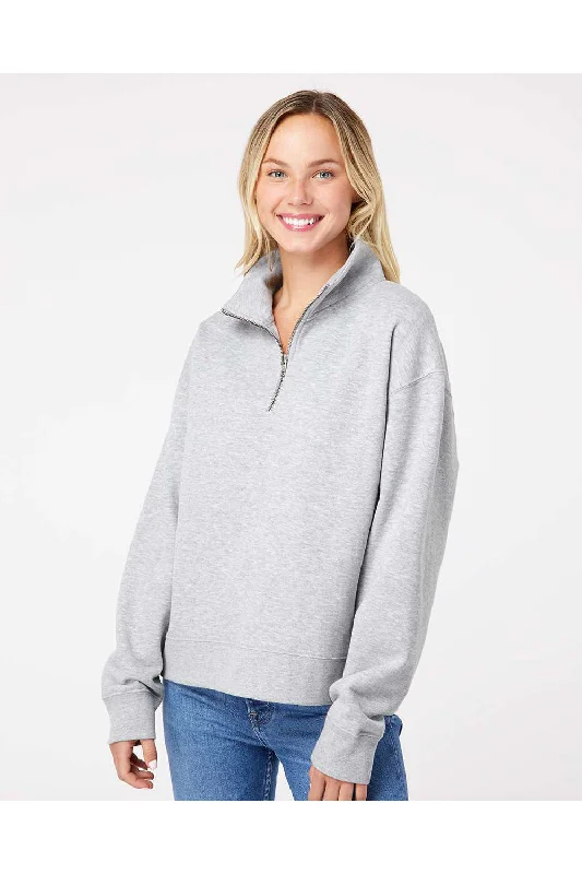 Time to Save Big!Time to Save Big!MV Sport Womens Sueded Fleece 1/4 Zip Sweatshirt - Heather Grey - NEW Time to Save Big!Time to Save Big!MV Sport Womens Sueded Fleece 1/4 Zip Sweatshirt - Heather Grey - NEW