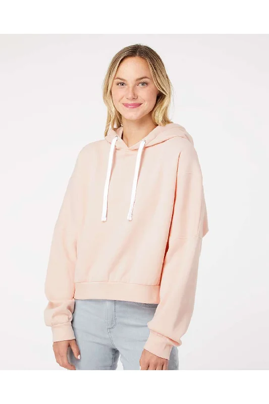 Hurry! While Supplies Last!Hurry! While Supplies Last!MV Sport Womens Sueded Fleece Crop Hooded Sweatshirt Hoodie - Cameo Pink - NEW Hurry! While Supplies Last!Hurry! While Supplies Last!MV Sport Womens Sueded Fleece Crop Hooded Sweatshirt Hoodie - Cameo Pink - NEW
