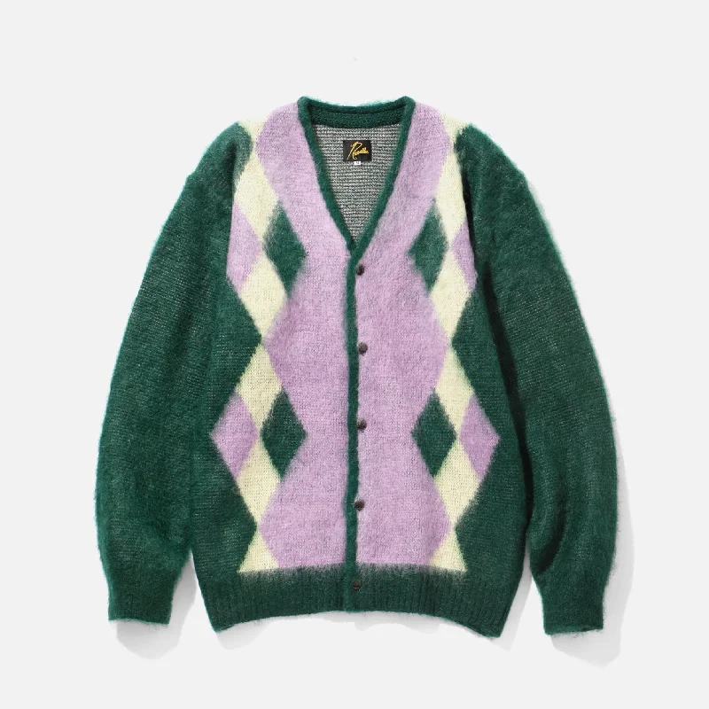 More Discounts, More Joy!More Discounts, More Joy!Needles V Neck Mohair Cardigan - Green Diamond More Discounts, More Joy!More Discounts, More Joy!Needles V Neck Mohair Cardigan - Green Diamond