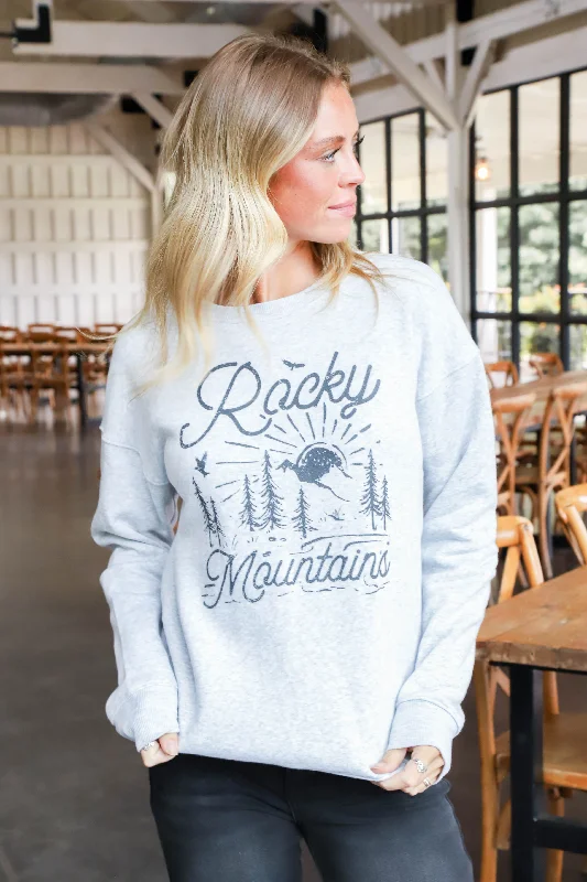 Your Exclusive Offer Awaits!Your Exclusive Offer Awaits!Rocky Mountains Graphic Sweatshirt, Light Heather Grey