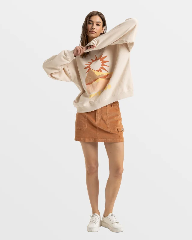 Incredible Savings Inside!Incredible Savings Inside!Roxy Lineup Oversized Crew B Sweatshirt-Parchment Incredible Savings Inside!Incredible Savings Inside!Roxy Lineup Oversized Crew B Sweatshirt-Parchment