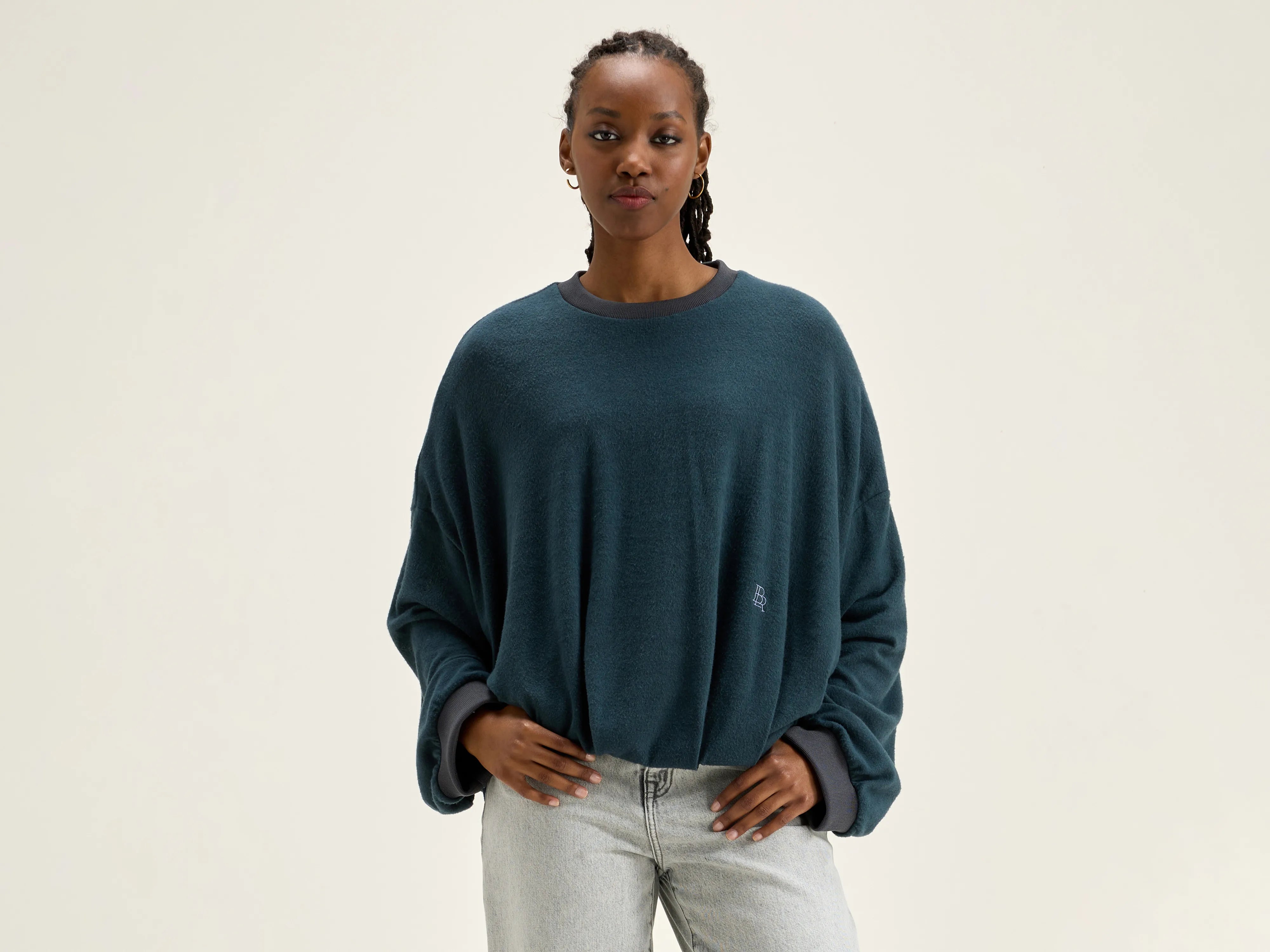 Price Drop Alert!Price Drop Alert!Flamo blousy sweatshirt (242 / W / ACIER)