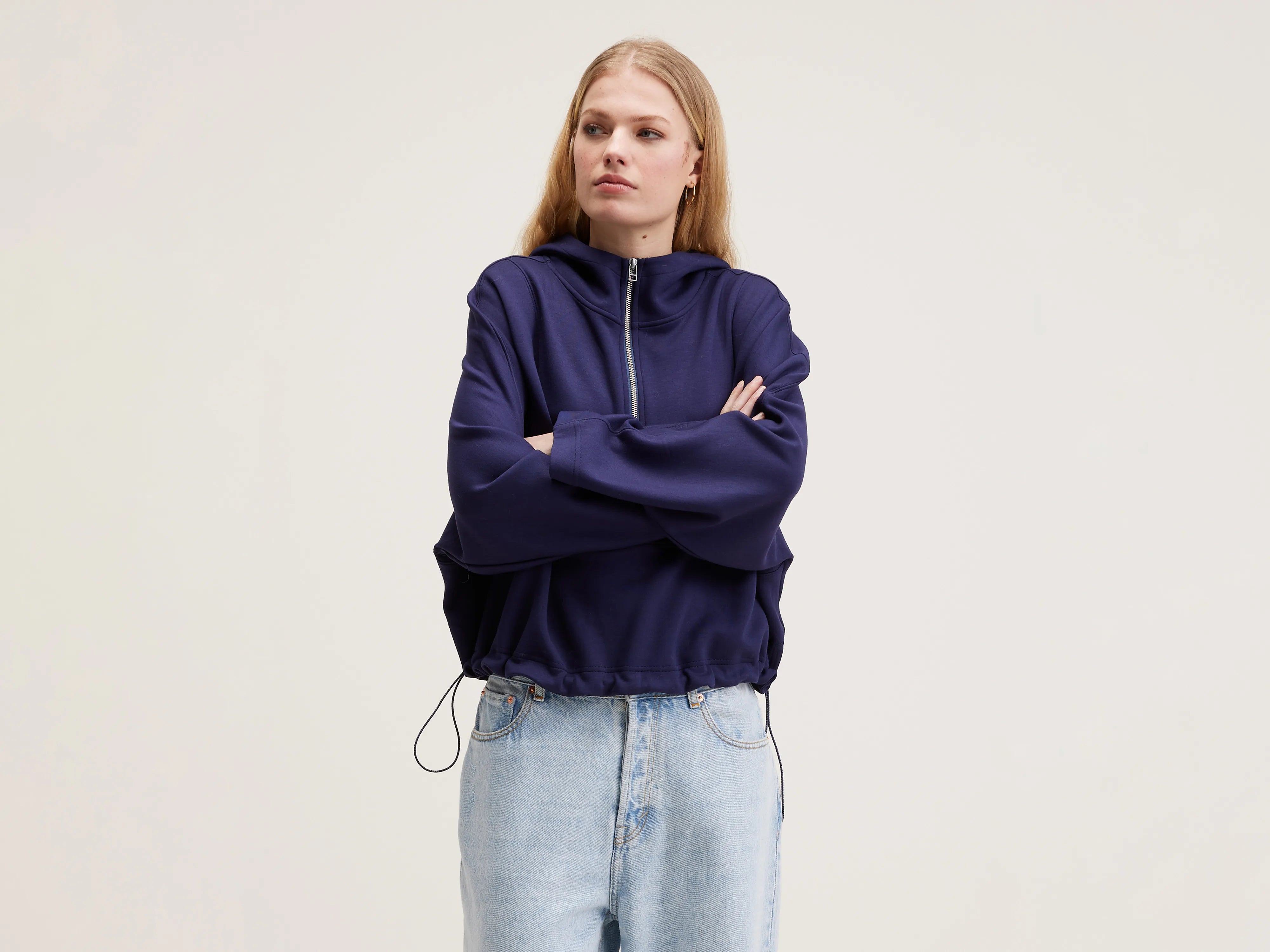Upgrade for Less!Upgrade for Less!Tates wide-sleeve hoodie (242 / W / NAVAL)