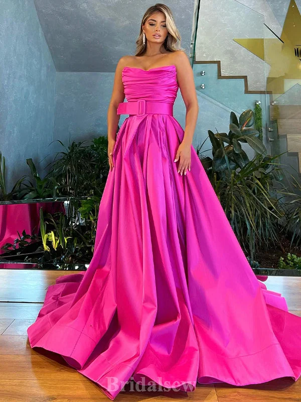 Only a Few Left – Order Now!Only a Few Left – Order Now!A-line Fuchsia Stylish Best Gorgeous Long Fashion Women Evening Prom Dresses PD698