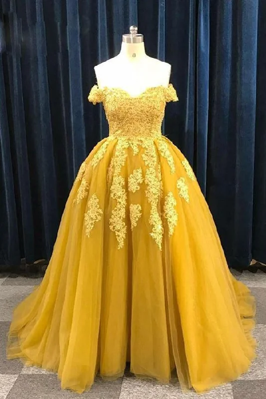 Save Up to 50% Off!Save Up to 50% Off!Ball Gown Sweetheart Cap Sleeve Lace Appliques Prom Dress    cg21995