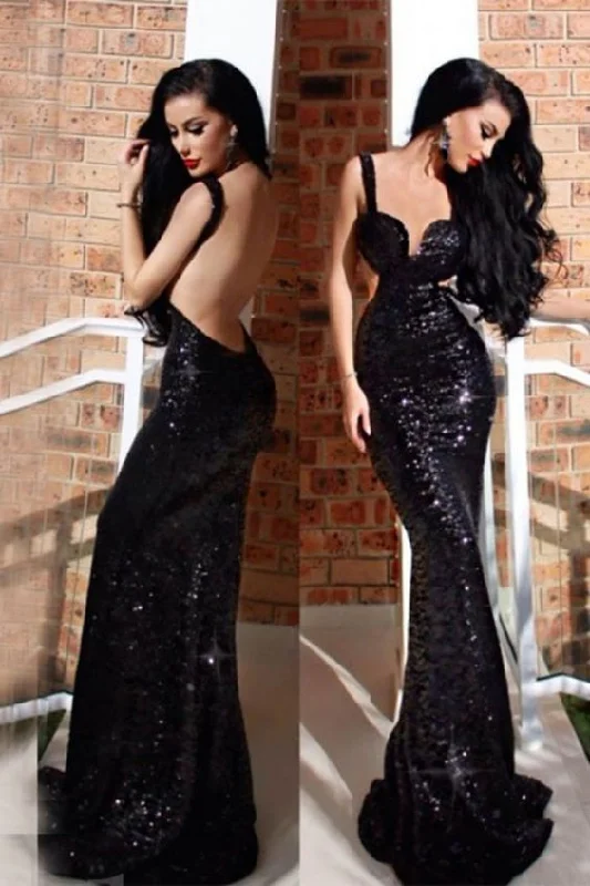 Top DealsTop DealsBlack Sequin Mermaid Straps Sweep Train Cut Out Backless Dress prom dress cg21879 Top DealsTop DealsBlack Sequin Mermaid Straps Sweep Train Cut Out Backless Dress prom dress cg21879
