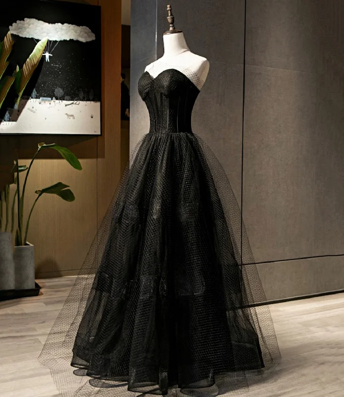 Buy More, Save More!Buy More, Save More!BLACK TULLE LONG A LINE PROM DRESS BLACK EVENING DRESS cg21953 Buy More, Save More!Buy More, Save More!BLACK TULLE LONG A LINE PROM DRESS BLACK EVENING DRESS cg21953