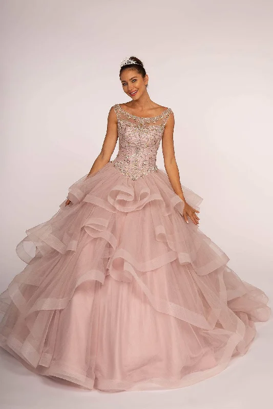 Massive Price Cuts!Massive Price Cuts!Elizabeth K - GL2517 Bead Embellished Ruffled Quinceanera Massive Price Cuts!Massive Price Cuts!Elizabeth K - GL2517 Bead Embellished Ruffled Quinceanera