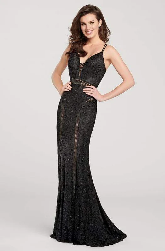 Time to Snag a Bargain!Time to Snag a Bargain!Ellie Wilde - Strappy Illusion Cutout Trimmed Evening Dress EW119143 - 1 pc Black In Size 2 Available Time to Snag a Bargain!Time to Snag a Bargain!Ellie Wilde - Strappy Illusion Cutout Trimmed Evening Dress EW119143 - 1 pc Black In Size 2 Available