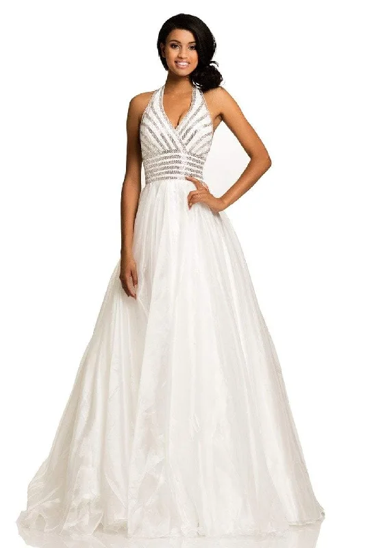 Huge Savings – Act Now!Huge Savings – Act Now!Johnathan Kayne Embellished Halter Evening Gown 8017 - 1 pc White In Size 4 Available Huge Savings – Act Now!Huge Savings – Act Now!Johnathan Kayne Embellished Halter Evening Gown 8017 - 1 pc White In Size 4 Available