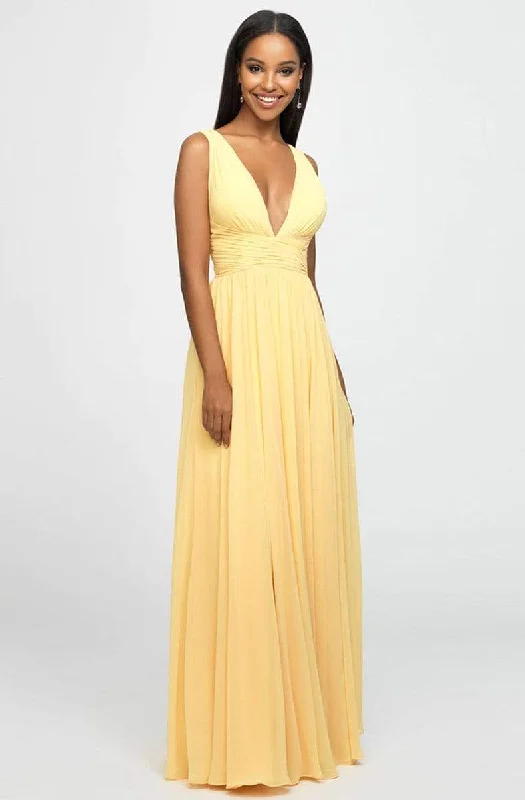 Score Big Savings Today!Score Big Savings Today!Madison James - Plunging Neck Empire Waist Chiffon A-Line Gown 19-193 - 1 pc Yellow In Size 12 Available Score Big Savings Today!Score Big Savings Today!Madison James - Plunging Neck Empire Waist Chiffon A-Line Gown 19-193 - 1 pc Yellow In Size 12 Available