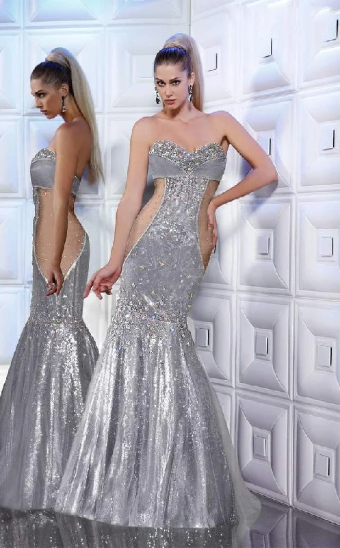Buy More, Pay Less!Buy More, Pay Less!MNM Couture Ornate Illusion Paneled Gown 8181 - 1 pc Silver in Size 6 Available Buy More, Pay Less!Buy More, Pay Less!MNM Couture Ornate Illusion Paneled Gown 8181 - 1 pc Silver in Size 6 Available