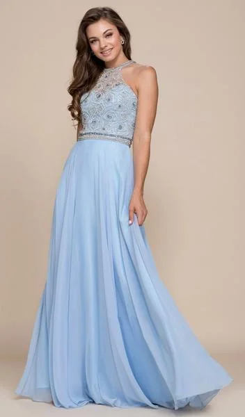 Today Only – Don’t Miss It!Today Only – Don’t Miss It!Nox Anabel - Beaded Illusion Halter A-line Dress 8295 - 1 pc Ice Blue In Size L Available Today Only – Don’t Miss It!Today Only – Don’t Miss It!Nox Anabel - Beaded Illusion Halter A-line Dress 8295 - 1 pc Ice Blue In Size L Available