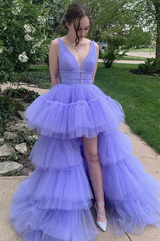 Biggest Sale of the Season!Biggest Sale of the Season!Purple v neck tulle long A line prom dress evening dress cg21954 Biggest Sale of the Season!Biggest Sale of the Season!Purple v neck tulle long A line prom dress evening dress cg21954