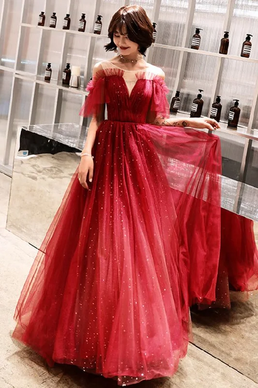 Bigger Savings, Better Shopping!Bigger Savings, Better Shopping!Stylish Tulle Sequins Long A Line Prom Dress Evening Dress cg21963 Bigger Savings, Better Shopping!Bigger Savings, Better Shopping!Stylish Tulle Sequins Long A Line Prom Dress Evening Dress cg21963