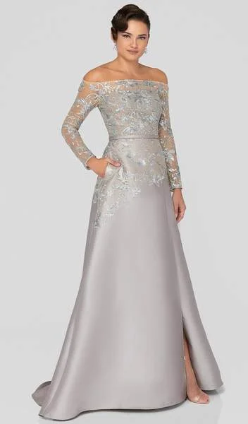 Mega Sale Happening Now!Mega Sale Happening Now!Terani Couture - Embroidered Off-Shoulder Long Sleeve Dress 1913E9230 Mega Sale Happening Now!Mega Sale Happening Now!Terani Couture - Embroidered Off-Shoulder Long Sleeve Dress 1913E9230