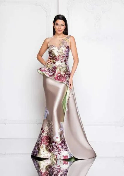 Must-Have Deals Inside!Must-Have Deals Inside!Terani Couture - Multi-Color Illusion Bateau Mermaid Dress 1811E6124 Must-Have Deals Inside!Must-Have Deals Inside!Terani Couture - Multi-Color Illusion Bateau Mermaid Dress 1811E6124