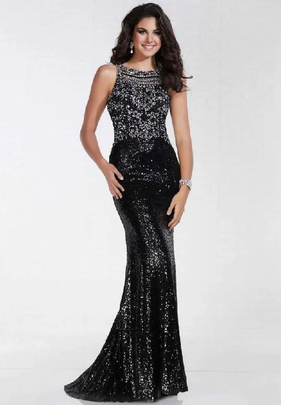 Exclusive Savings This Week!Exclusive Savings This Week!Tiffany Designs - Sequined Halter Sheath Evening Gown 16298 - 1 pc Black In Size 4 Available Exclusive Savings This Week!Exclusive Savings This Week!Tiffany Designs - Sequined Halter Sheath Evening Gown 16298 - 1 pc Black In Size 4 Available