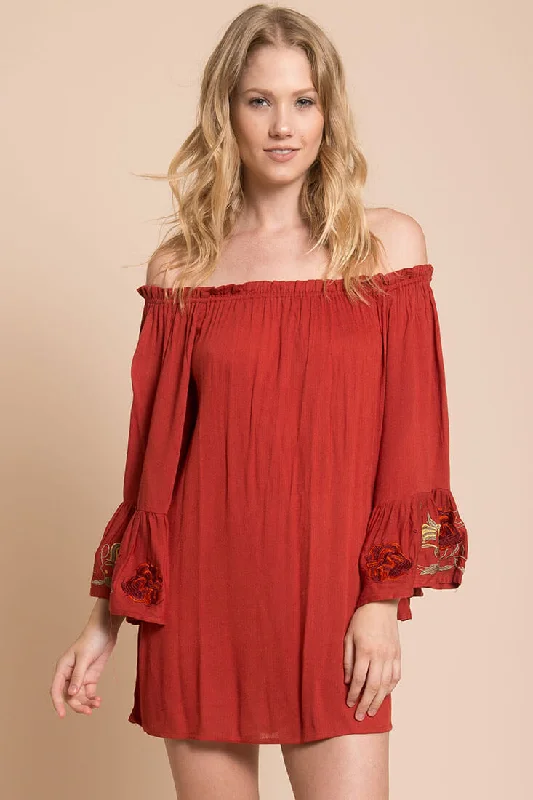 Exclusive Deals Just for You!Exclusive Deals Just for You!Aubree Loose Dress Rust