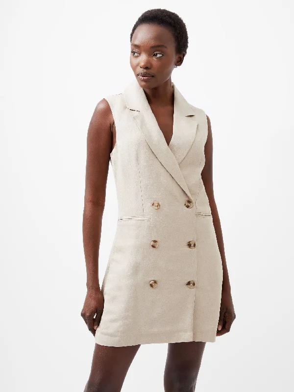 Great Deals, Just for You!Birdie Linen Sleeveless Blazer Dress