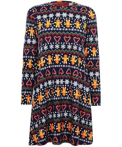 Your Dream Deal is Here!Your Dream Deal is Here!Christmas Jersey Dress Navy