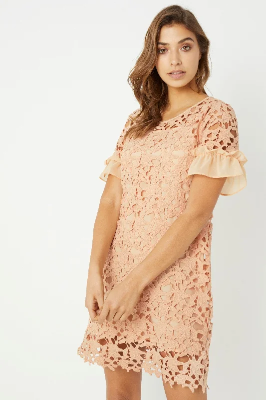 Shop Before It’s Gone!Shop Before It’s Gone!Crotchet Detail Shift Dress