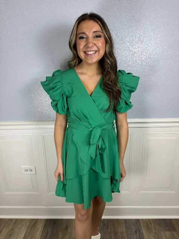 Score Huge Discounts Today!Score Huge Discounts Today!Green classy tie front dress Score Huge Discounts Today!Score Huge Discounts Today!Green classy tie front dress