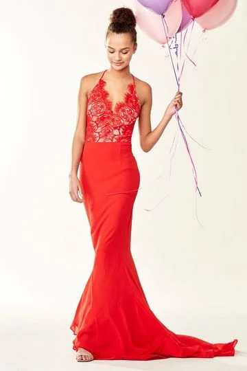 Best Price of the Season!Best Price of the Season!Lace Bodice Dress Red