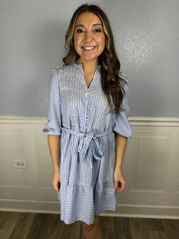 Buy More, Pay Less!Buy More, Pay Less!Light blue striped dress