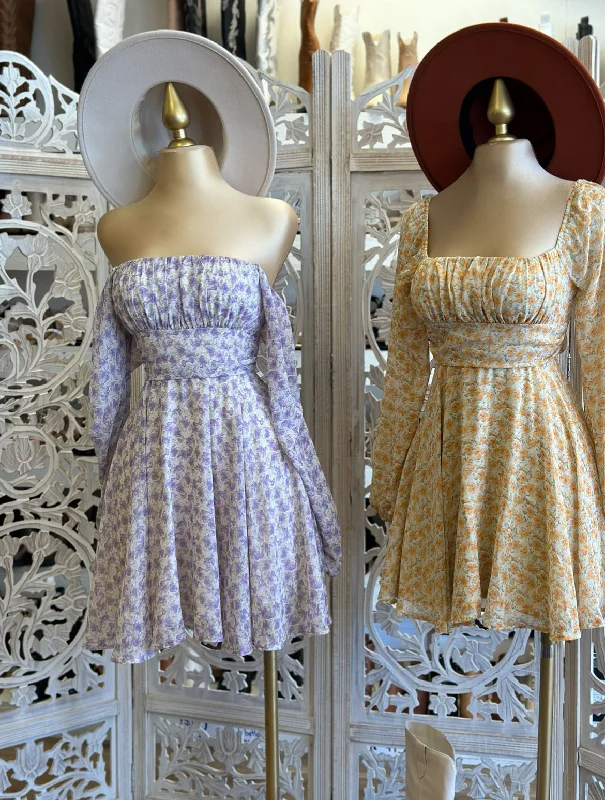 Stock Up and Save!Stock Up and Save!Ribbon Back Floral Dress- Not Stretchy