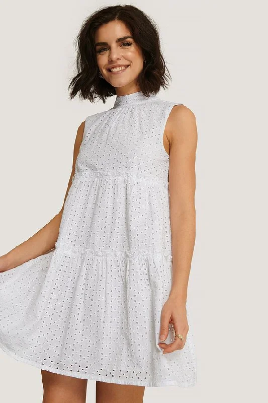 Limited Deals, Unlimited Savings!Limited Deals, Unlimited Savings!Tie Neck Anglaise Dress Limited Deals, Unlimited Savings!Limited Deals, Unlimited Savings!Tie Neck Anglaise Dress