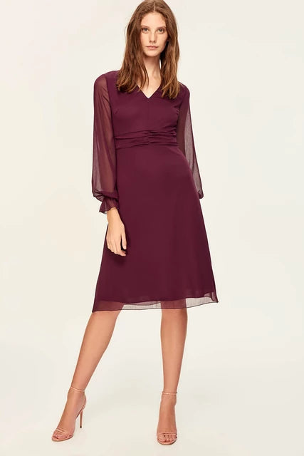 Savings You Can’t Ignore!Savings You Can’t Ignore!Wilma Longsleeve Dress Plum