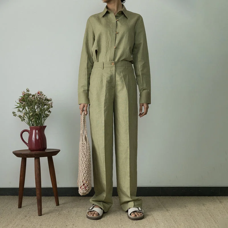 Your Wallet Will Thank You!Your Wallet Will Thank You!Trousers for Women | Hemp Cotton Pleated Pants | Green Your Wallet Will Thank You!Your Wallet Will Thank You!Trousers for Women | Hemp Cotton Pleated Pants | Green