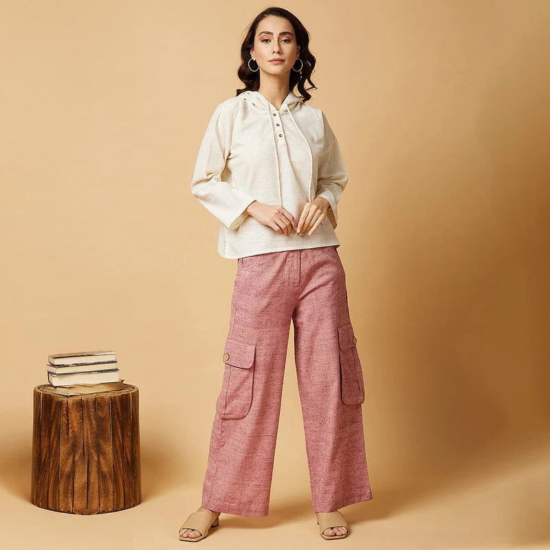 Savings You Can’t Ignore!Savings You Can’t Ignore!Cotton Silk Wide Leg Pants | Pink