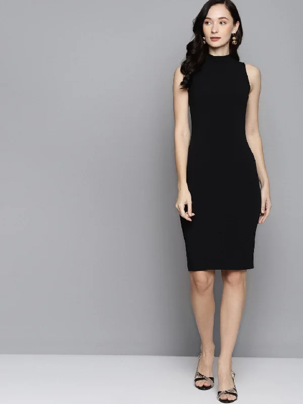 Get It Before It’s Gone!Get It Before It’s Gone!Black High Neck Sleeveless Bodycon Get It Before It’s Gone!Get It Before It’s Gone!Black High Neck Sleeveless Bodycon