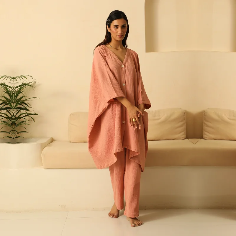 Hurry, Sale Ends Soon!Hurry, Sale Ends Soon!Cotton Co Ord Set | Kaftaan Shirt & Pants | Rose Hurry, Sale Ends Soon!Hurry, Sale Ends Soon!Cotton Co Ord Set | Kaftaan Shirt & Pants | Rose