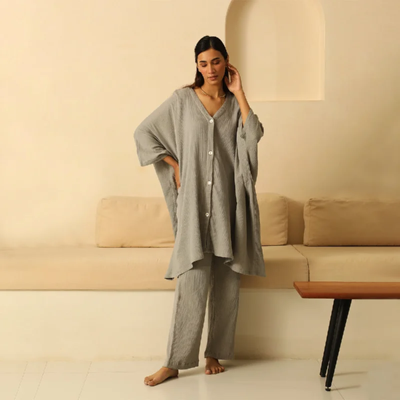 Exclusive Offers You’ll Love!Exclusive Offers You’ll Love!Cotton Co Ord Set | Kaftan Shirt & Pants | Grey Exclusive Offers You’ll Love!Exclusive Offers You’ll Love!Cotton Co Ord Set | Kaftan Shirt & Pants | Grey