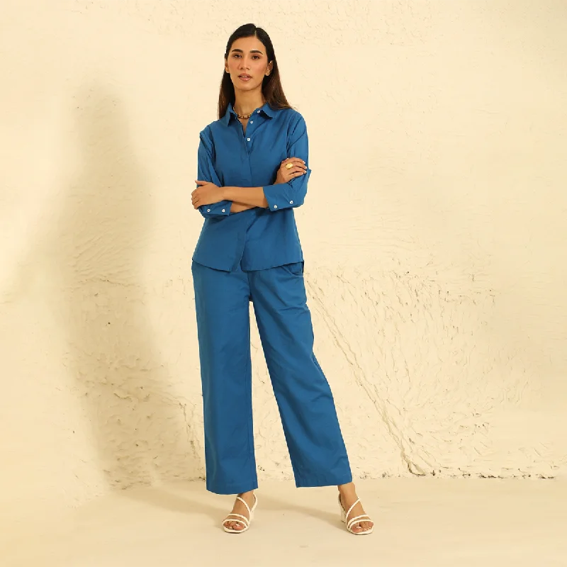 Save Up to 50% Off!Save Up to 50% Off!Cotton Linen Co Ord Set | Shirt & Pants | Blue Save Up to 50% Off!Save Up to 50% Off!Cotton Linen Co Ord Set | Shirt & Pants | Blue