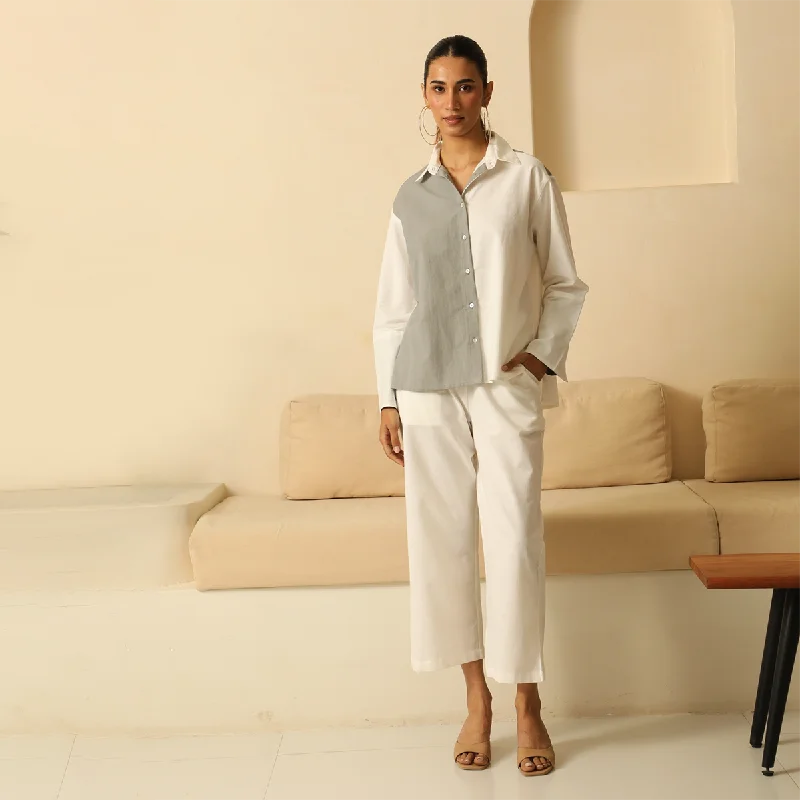 Every Deal is a Steal!Every Deal is a Steal!Linen Co Ord Set | Shirt & Pants | Color Block | Grey & White Every Deal is a Steal!Every Deal is a Steal!Linen Co Ord Set | Shirt & Pants | Color Block | Grey & White