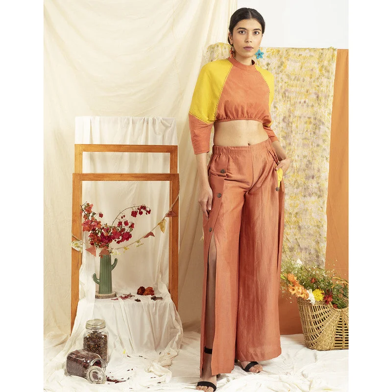 Unmissable Offers Await!Unmissable Offers Await!Cotton Flared Pants | Orange