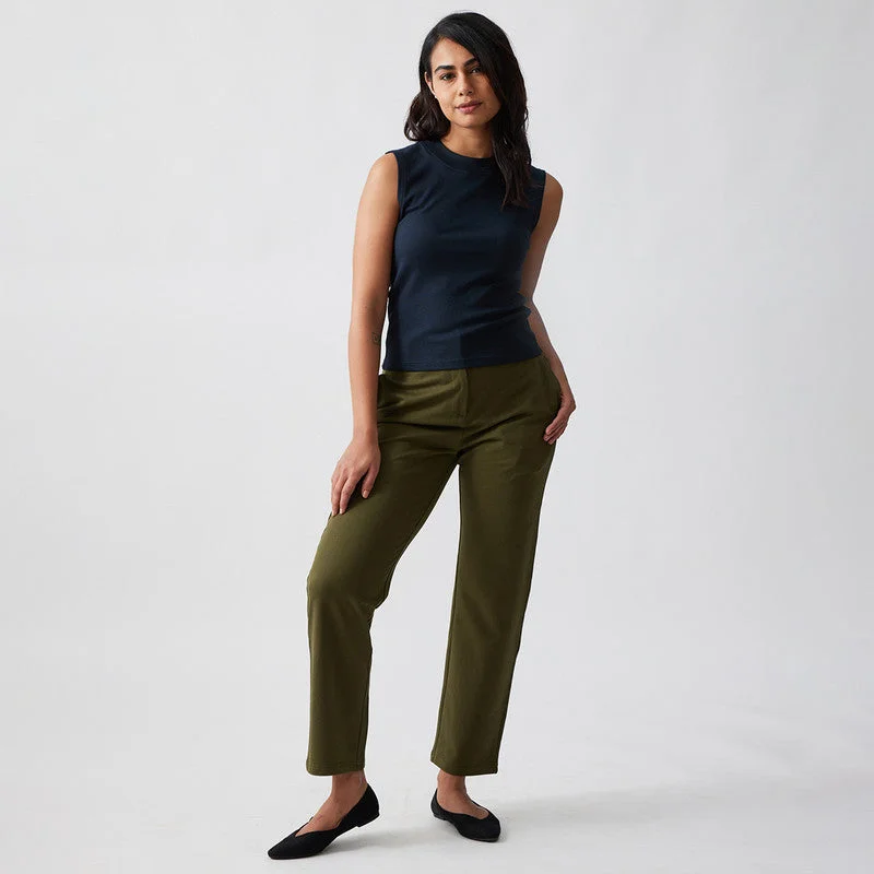 Instant Savings Await!Instant Savings Await!Cotton Trousers for Women | Military Green Instant Savings Await!Instant Savings Await!Cotton Trousers for Women | Military Green