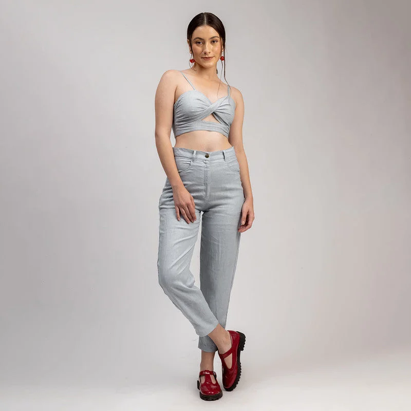 Savings You Can’t Ignore!Savings You Can’t Ignore!Women Linen Pants | Ice Blue